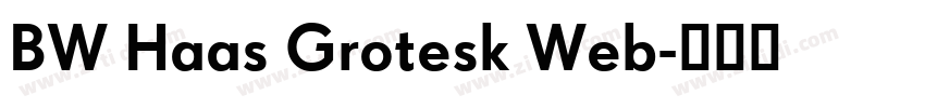 BW Haas Grotesk Web字体转换